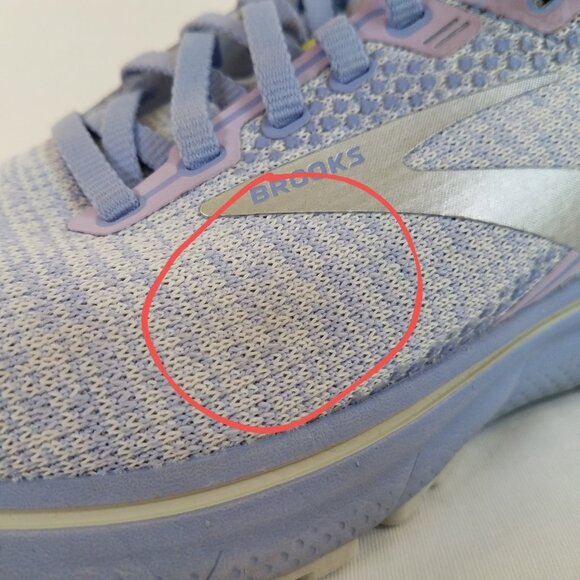 Brooks Ghost 14 Shoes Women SIZE 7 Purple Silver Running Walking Sneakers Traine - Picture 8 of 16